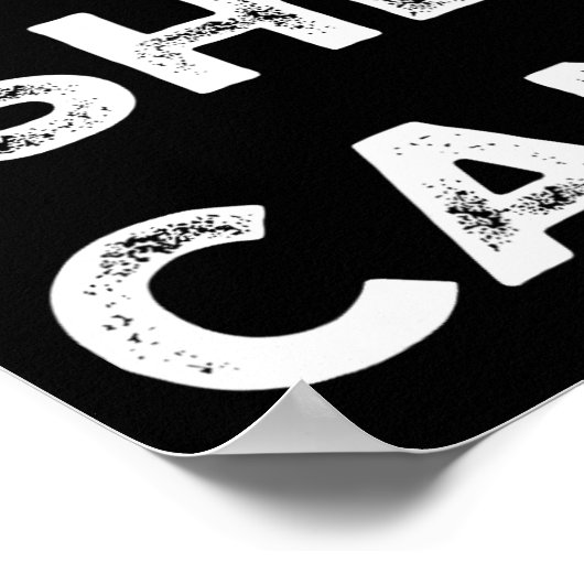 Frau Can Kamala Harris CNC Slogan Präsidentin 2024 Poster (Ecke)