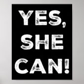 Frau Can Kamala Harris CNC Slogan Präsidentin 2024 Poster (Vorne)