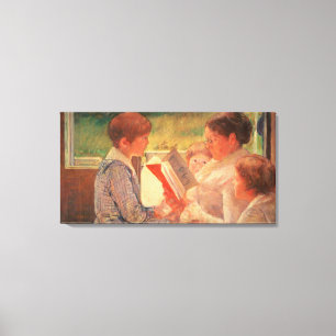 Frau Cassatt Reading zu ihren Enkelkindern, 1888 Leinwanddruck