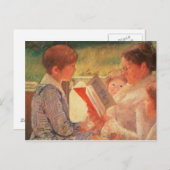 Frau Cassatt Reading zu ihren Enkelkindern, 1888 Postkarte (Vorne/Hinten)