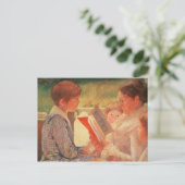 Frau Cassatt Reading zu ihren Enkelkindern, 1888 Postkarte (Stehend Vorderseite)