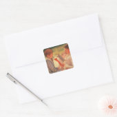 Frau Cassatt Reading zu ihren Enkelkindern, 1888 Quadratischer Aufkleber (Umschlag)