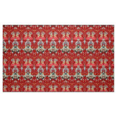 FRAU, CENTAUR Royal Red White Klimt Pattern Stoff (Fat Quarter (45,7 x 55,9 cm))