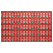 FRAU, CENTAUR Royal Red White Klimt Pattern Stoff (Yard (91,4 cm))
