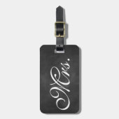 Frau Chalkboard Gepäckmarke Gepäckanhänger (Vorderseite vertikal)