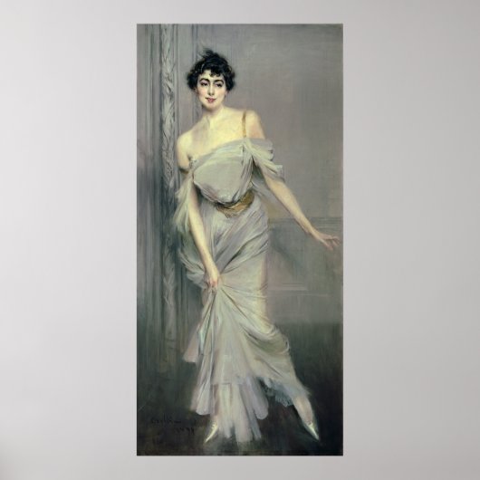 Frau Charles Max, 1896 Poster (Vorne)