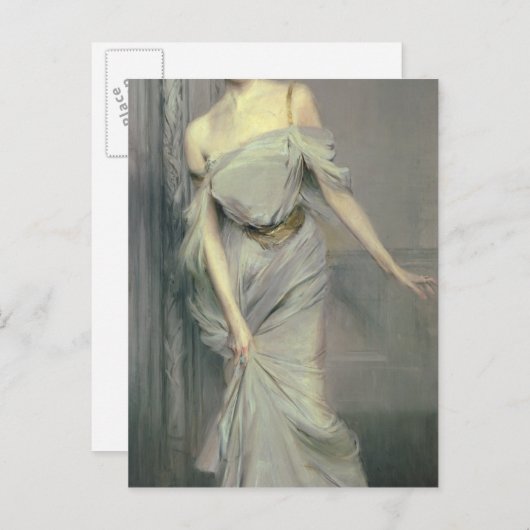 Frau Charles Max, 1896 Postkarte (Vorne/Hinten)