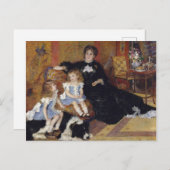 Frau Charpentier von Renoir Impressionist Painting Postkarte (Vorne/Hinten)