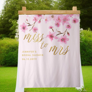 Frau Cherry Blossoms Sakura Bridal Hintergrund Wandteppich