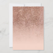 Frau Chic Brautparty Einladung (Rückseite)