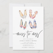 Frau Chic High Heels Brautparty Einladung (Vorderseite)