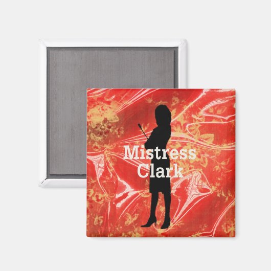 Frau Clark Magnet (Vorderseite/Rückseite)