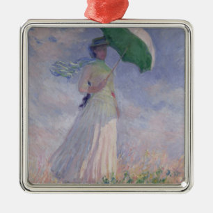 Frau Claude Monets mit einem Sonnenschirm nach Silbernes Ornament