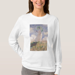Frau Claudes Monet   mit dem Sonnenschirm gedreht T-Shirt