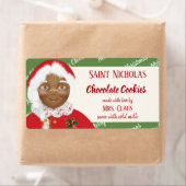Frau Claus Afro American Christmas Cookie Geschenk (Insitu)