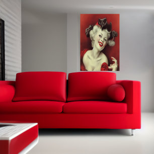 Frau Claus   AI Art Poster