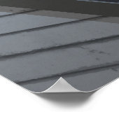 Frau Claus auf dem Dach, die Santas-Vorträge hält Poster (Ecke)