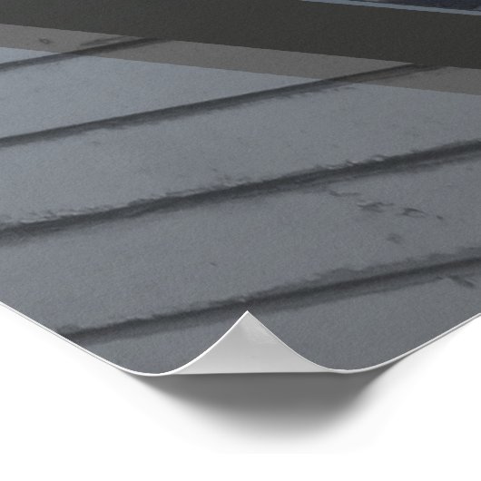 Frau Claus auf dem Dach, die Santas-Vorträge hält Poster (Ecke)