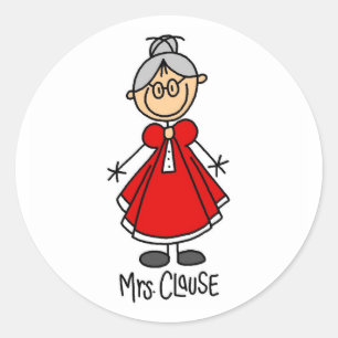 Frau Claus Aufkleber