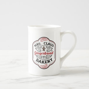Frau Claus Bäckerei Holiday Porzellantasse