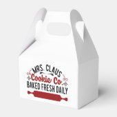 Frau Claus Cookie Company Weihnachtsfeiertag Geschenkschachtel (Rückseite)