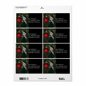 Frau Claus Cookie Weihnachtsanschrift Labels (Vorne)
