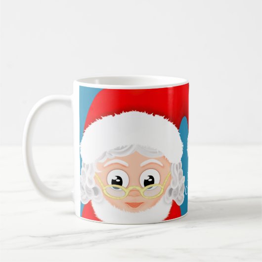 Frau Claus Custom Frory Weihnachten Kaffeetasse (Links)