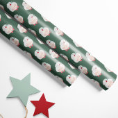 Frau Claus Faces Weihnachtswrapping Paper Geschenkpapier
