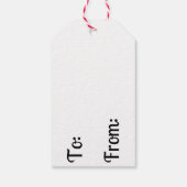 Frau Claus Figure Weihnachtsgeschenk Tag Geschenkanhänger (Rückseite)