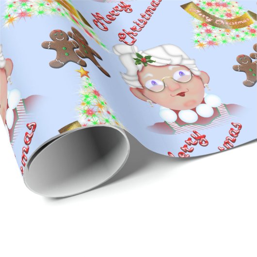 Frau Claus Geschenkpapier (Rolleneckpunkt)