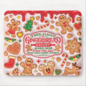 Frau Claus Gingerbread Bakery Co. Mousepad (Vorne)