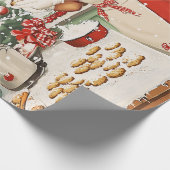 Frau Claus Holiday Baking Delight Geschenkpapier (Ecke)