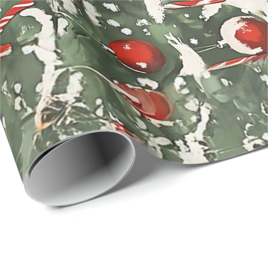 Frau Claus Holiday Baking Delight Geschenkpapier (Rolleneckpunkt)