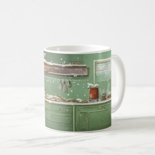 Frau Claus Holiday Baking Delight Kaffeetasse (VorderseiteRechts)