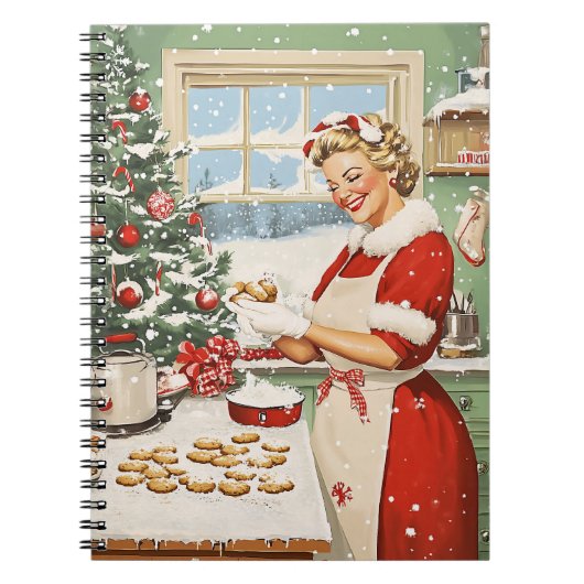 Frau Claus Holiday Baking Delight Notizblock (Vorderseite)