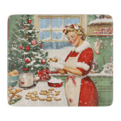 Frau Claus Holiday Baking Delight Schneidebrett (Vorderseite)