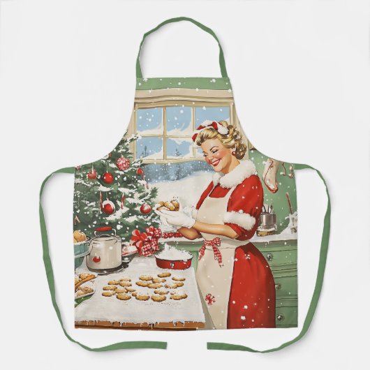 Frau Claus Holiday Baking Delight Schürze (Vorderseite)