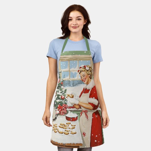 Frau Claus Holiday Baking Delight Schürze (Getragen)