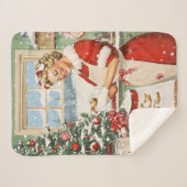 Frau Claus Holiday Baking Delight Sherpadecke (Vorderseite (Horizontal))