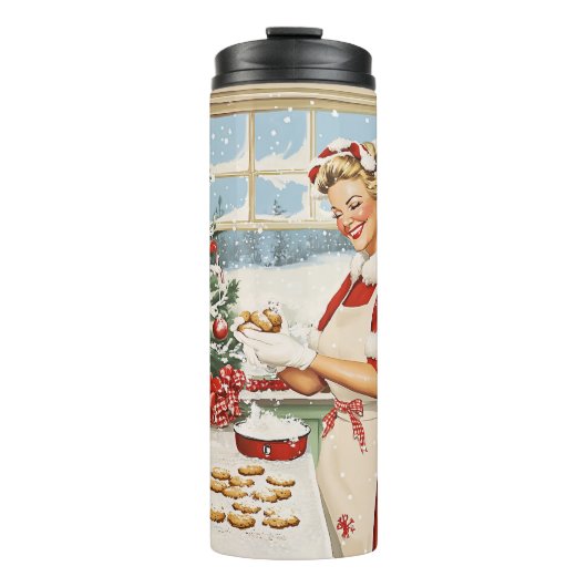 Frau Claus Holiday Baking Delight Thermosbecher (Vorderseite)