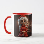 Frau Claus in einem Knetkleid Tasse (Links)