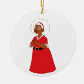 Frau Claus Keramik Ornament (Vorne)