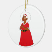 Frau Claus Keramik Ornament (Links)