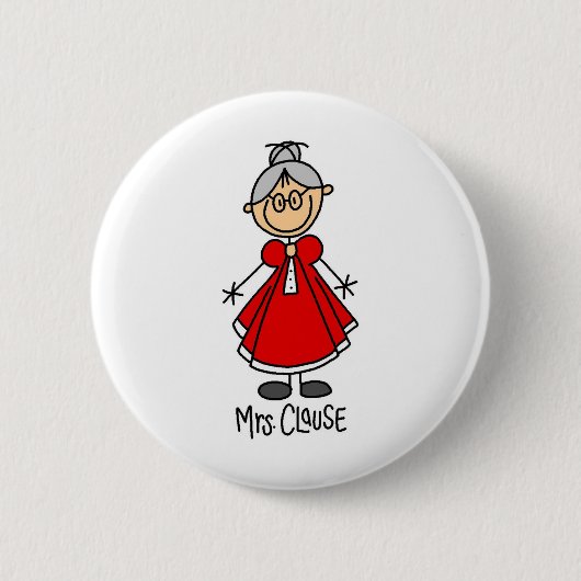 Frau Claus Knopf Button (Vorderseite)