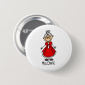 Frau Claus Knopf Button (Vorne & Hinten)