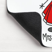 Frau Claus-Mauspad Mousepad (Ecke)