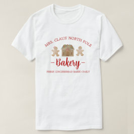Frau Claus North Pole Gingerbread Bäckerei Weihnac T-Shirt