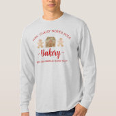 Frau Claus North Pole Gingerbread Bäckerei Weihnac T-Shirt (Vorderseite)