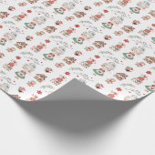 Frau Claus North Pole Wrapping Paper Geschenkpapier (Ecke)