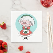 Frau Claus Papierservietten (Beispiel)
